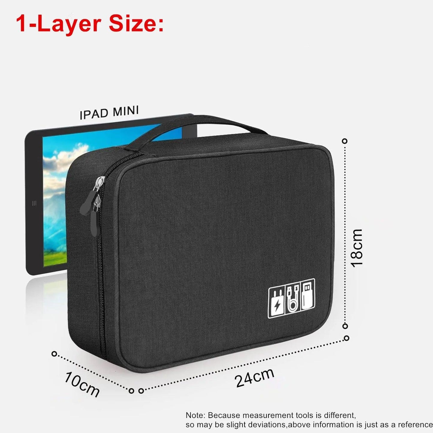 Cable Storage Bag Waterproof Digital Electronic Organizer Portable USB Data Line Charger Plug Storage Bag Travel Cable Organizer - E-line.com