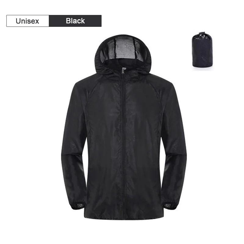 Camping Waterproof Jacket Men Women Windbreaker Men Raincoat Rain Jacket Men Waterproof Hiking Climbing Clothes Sun Protection - E-line.com