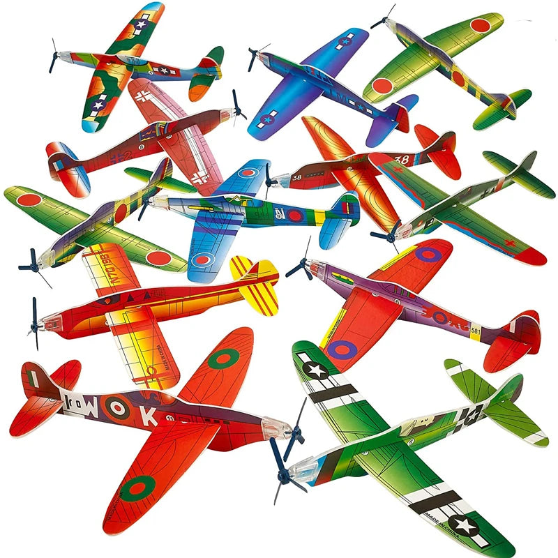 Hand Throw Flying Glider Airplane Party Favors For Kids Prize Reward Toys Outdoor Spielzeug Kinder Avion Polystyrène Planeur