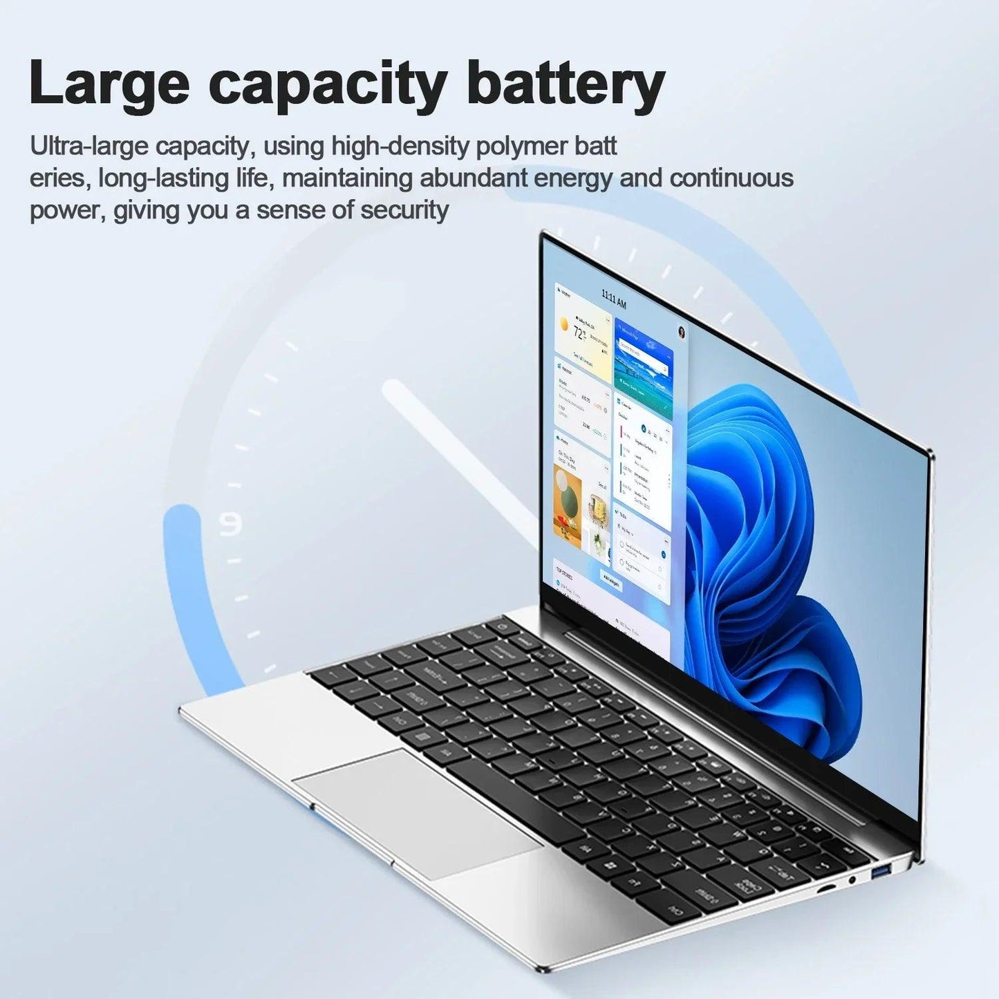 Laptop Intel Pentium N3700 16GB RAM 1024GB SSD Notebook 1920*1080 Resolution Windows 11 Unlock Computer Office Study Gamer PC