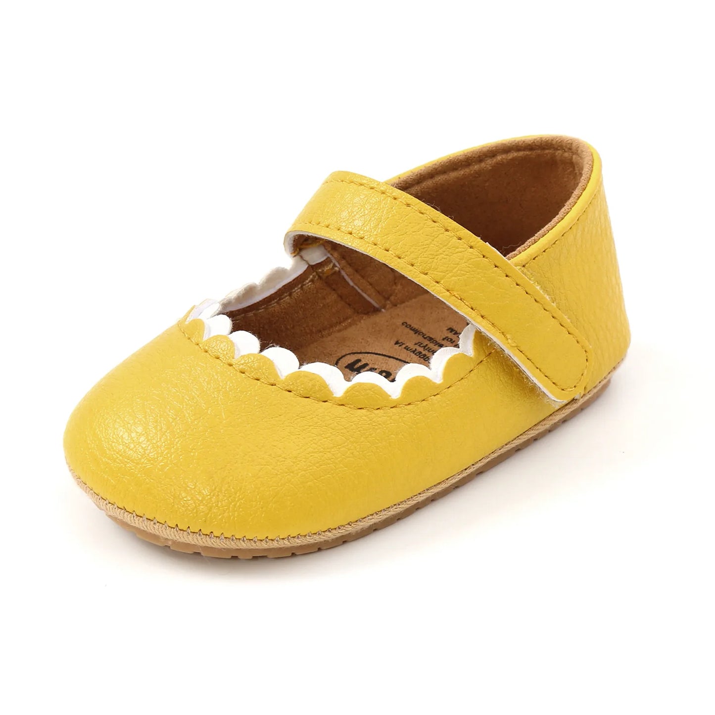 Meckior Baby Girl Shoes Leather Rubber Sole Anti-slip Toddler First Walkers Infant Crib Shoes Newborn Girl New Baby Shoes