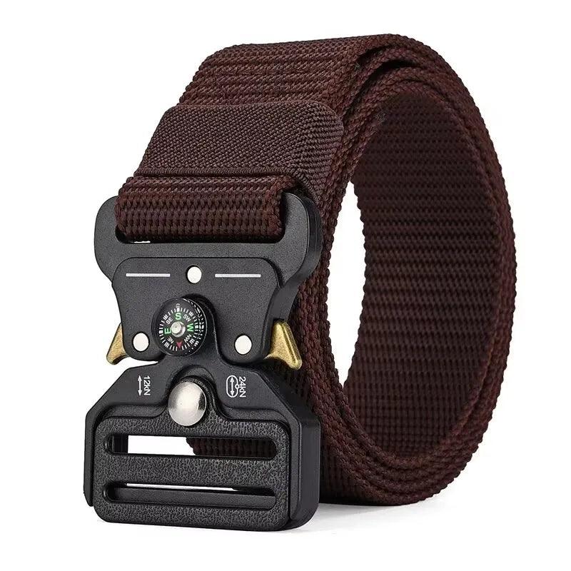 Men's Belt Outdoor Multi Function Compass Belt High Quality Canvas For Nylon Male Luxury Belts Women's Sports Jeans Neutral Belt - E-line.com