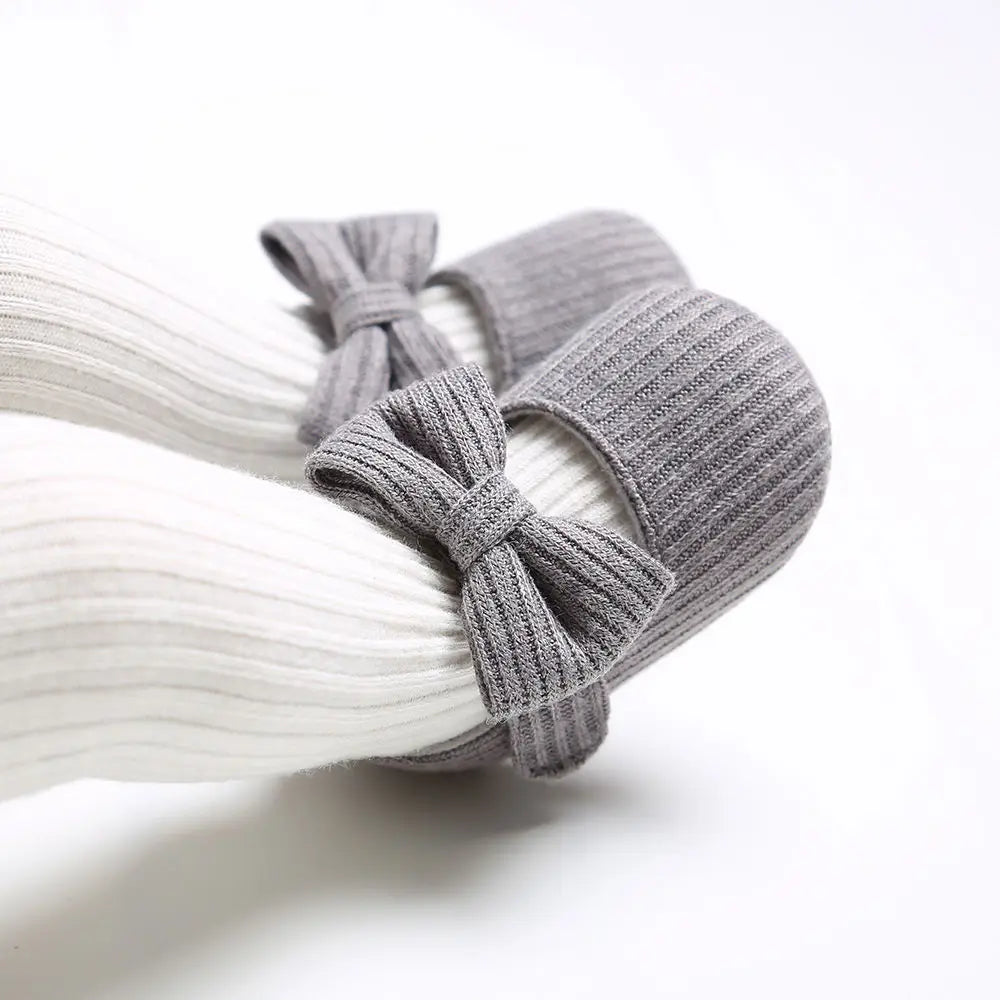 Baby Girl Soft Sole Shoes Infant Toddler Knitted Cute Shoes Little Girl First Walkers One Year Old Baby Girl Shoes