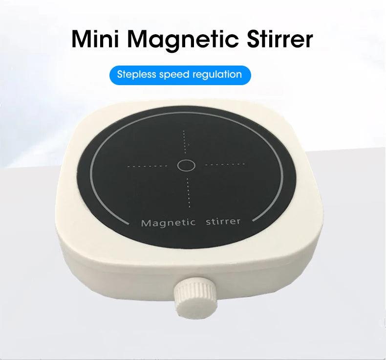 Magnetic Stirrer Kitchen Liquid Mixing Mini Lab Stir Mixer Portable Stirrer Plate with Stir Bar USB 2L 4000RPM for Laboratory - E-line.com