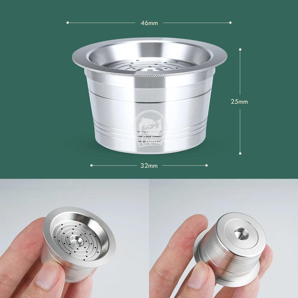 for Tchibo Cafissimo Easy K fee Reusable Coffee Capsule Lov Passione 3 Hearts Coffee Pods Stainless Steel Refill Filters Pod - E-line.com