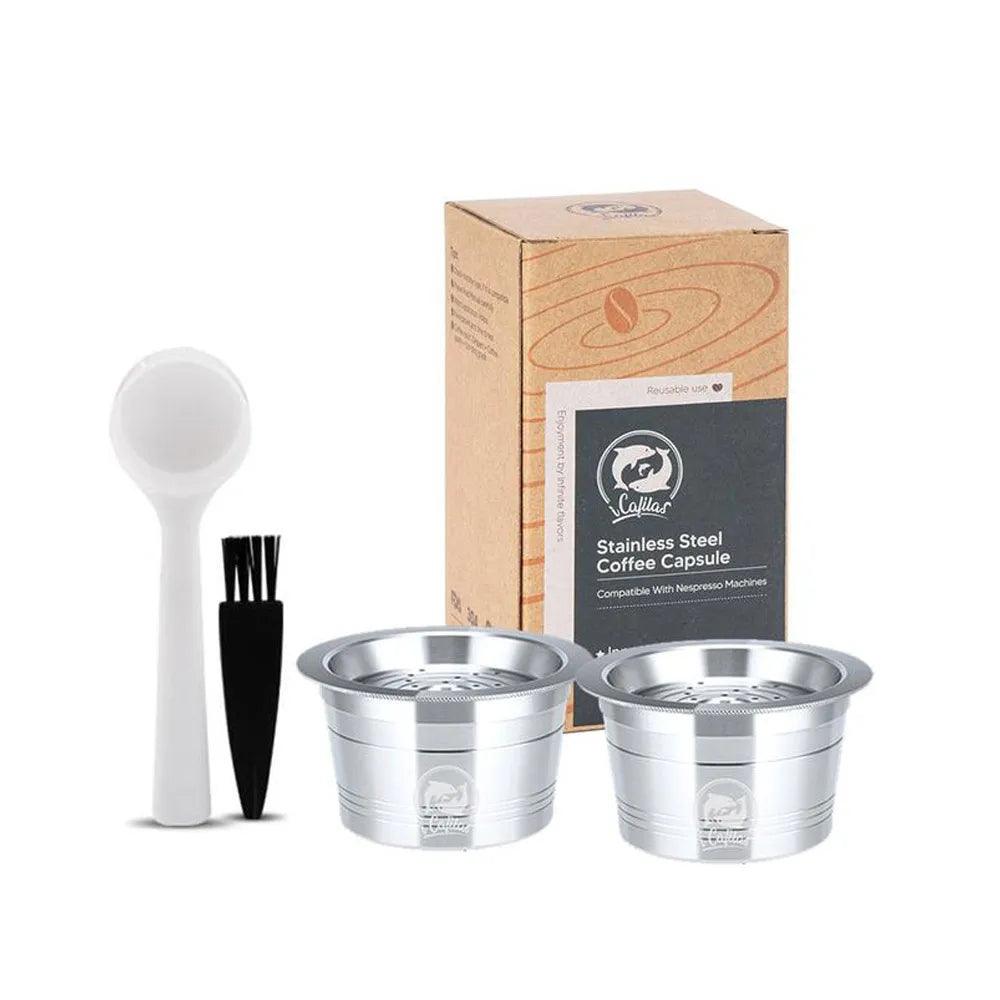 for Tchibo Cafissimo Easy K fee Reusable Coffee Capsule Lov Passione 3 Hearts Coffee Pods Stainless Steel Refill Filters Pod - E-line.com