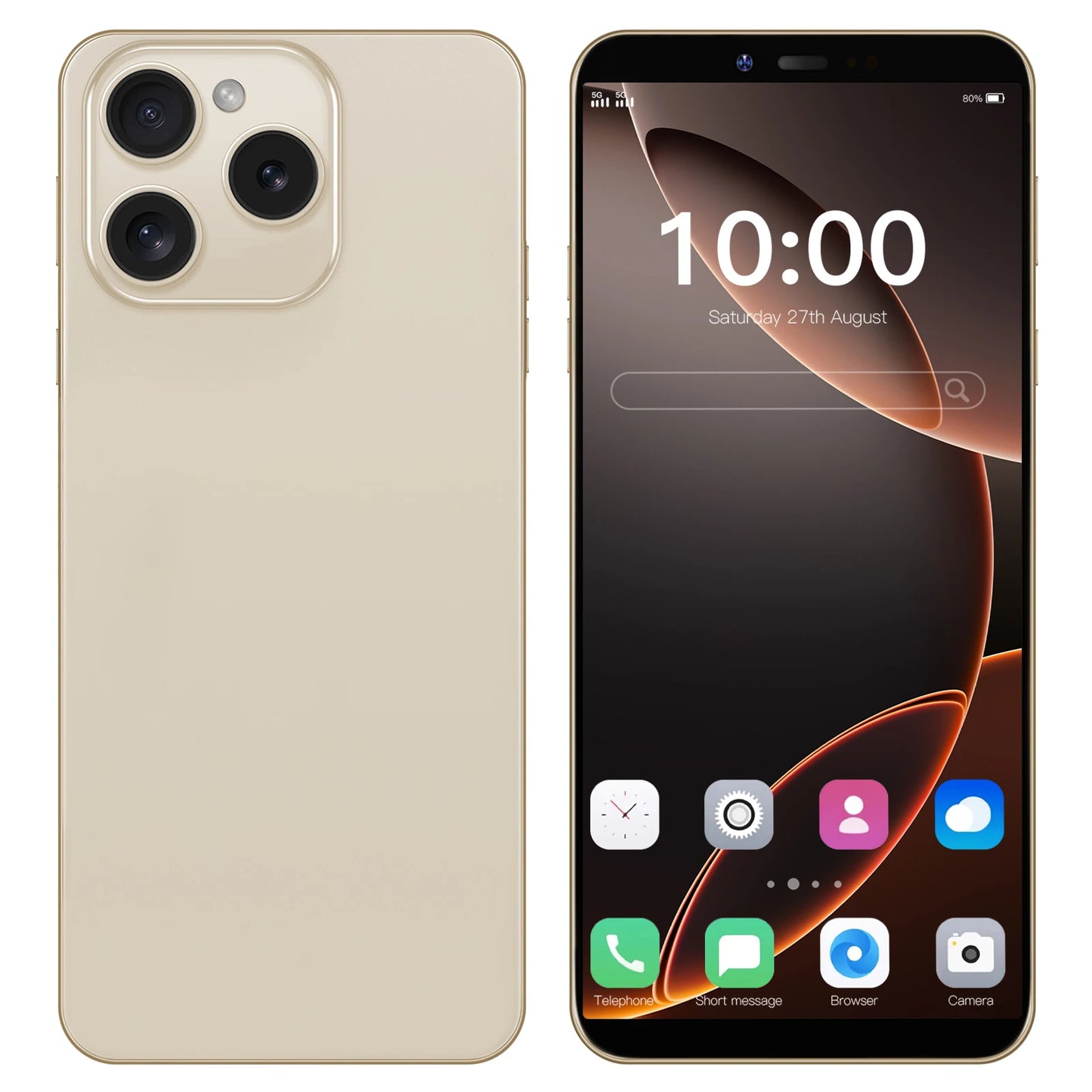 I16 Pro Max New Smartphone 5G 7.3-inch High-definition Android 13 Snapdragon 8gen3 10core Dual SIM Phone 6800mAh Unlocking Phone