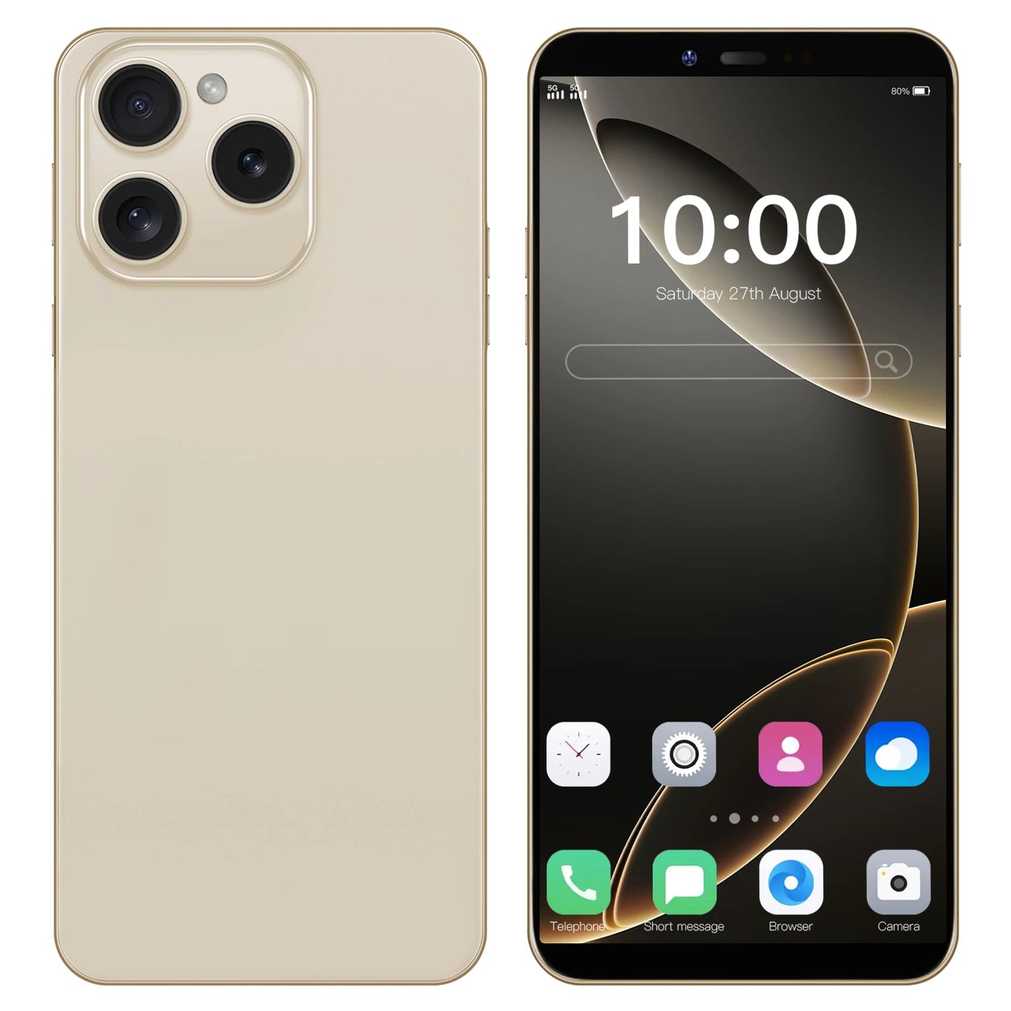 I16 Pro Max New Smartphone 5G 7.3-inch High-definition Android 13 Snapdragon 8gen3 10core Dual SIM Phone 6800mAh Unlocking Phone