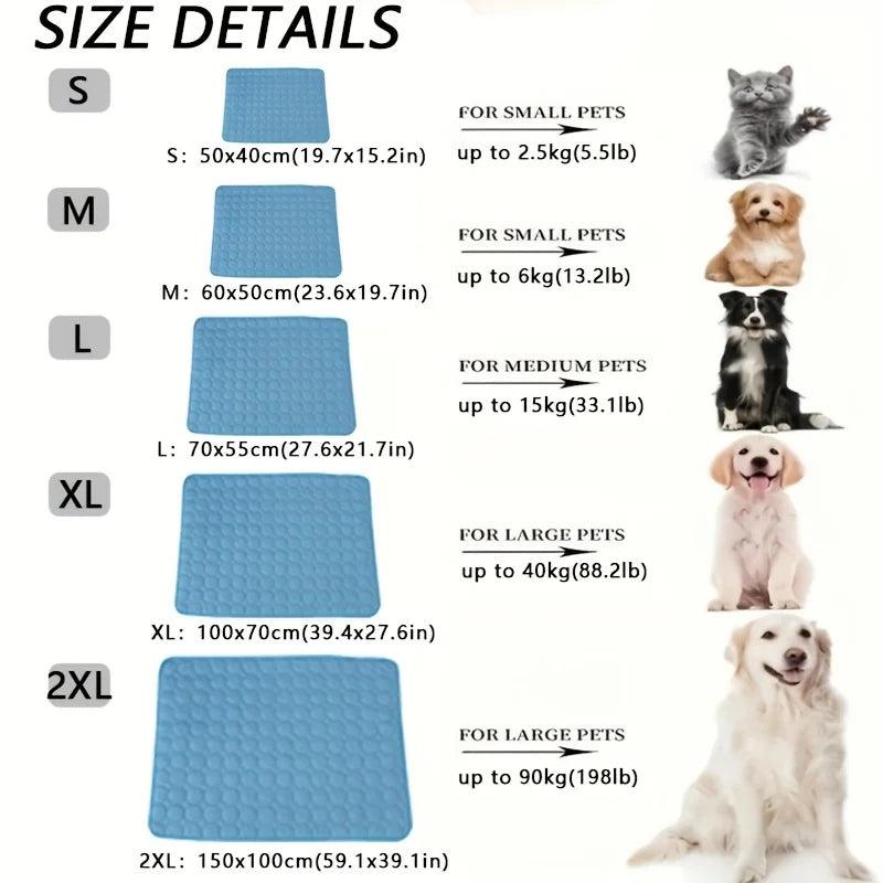 Dog Cooling Mat Summer Pet Cold Bed Extra Large For Small Big Dogs Pet Accessories Cat Durable Blanket Sofa Cat Ice Pad Blanket - E-line.com