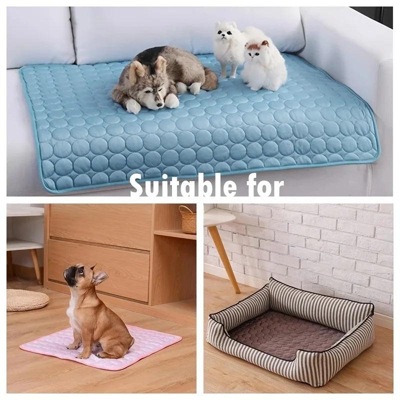 Dog Cooling Mat Summer Pet Cold Bed Extra Large For Small Big Dogs Pet Accessories Cat Durable Blanket Sofa Cat Ice Pad Blanket - E-line.com
