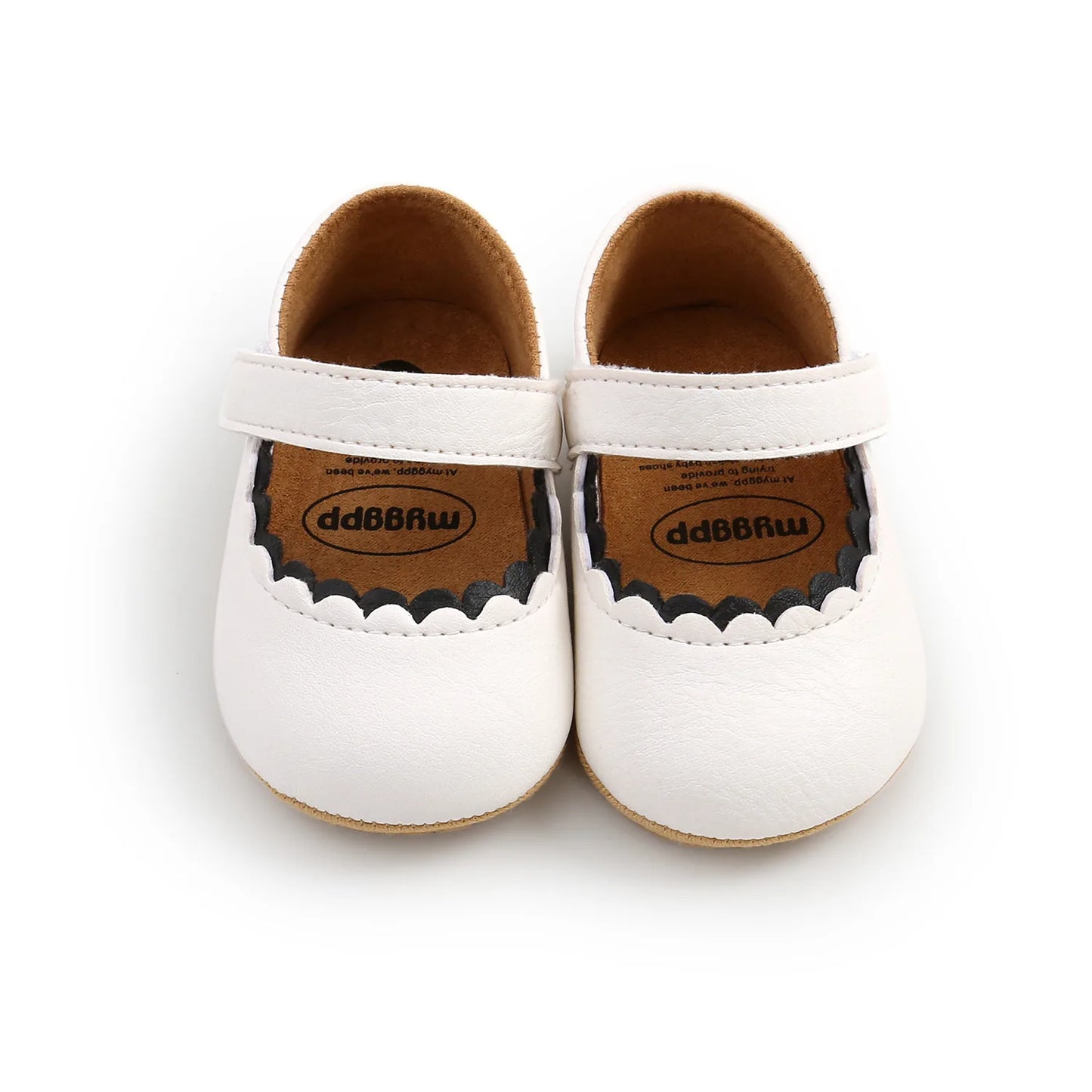 Meckior Baby Girl Shoes Leather Rubber Sole Anti-slip Toddler First Walkers Infant Crib Shoes Newborn Girl New Baby Shoes