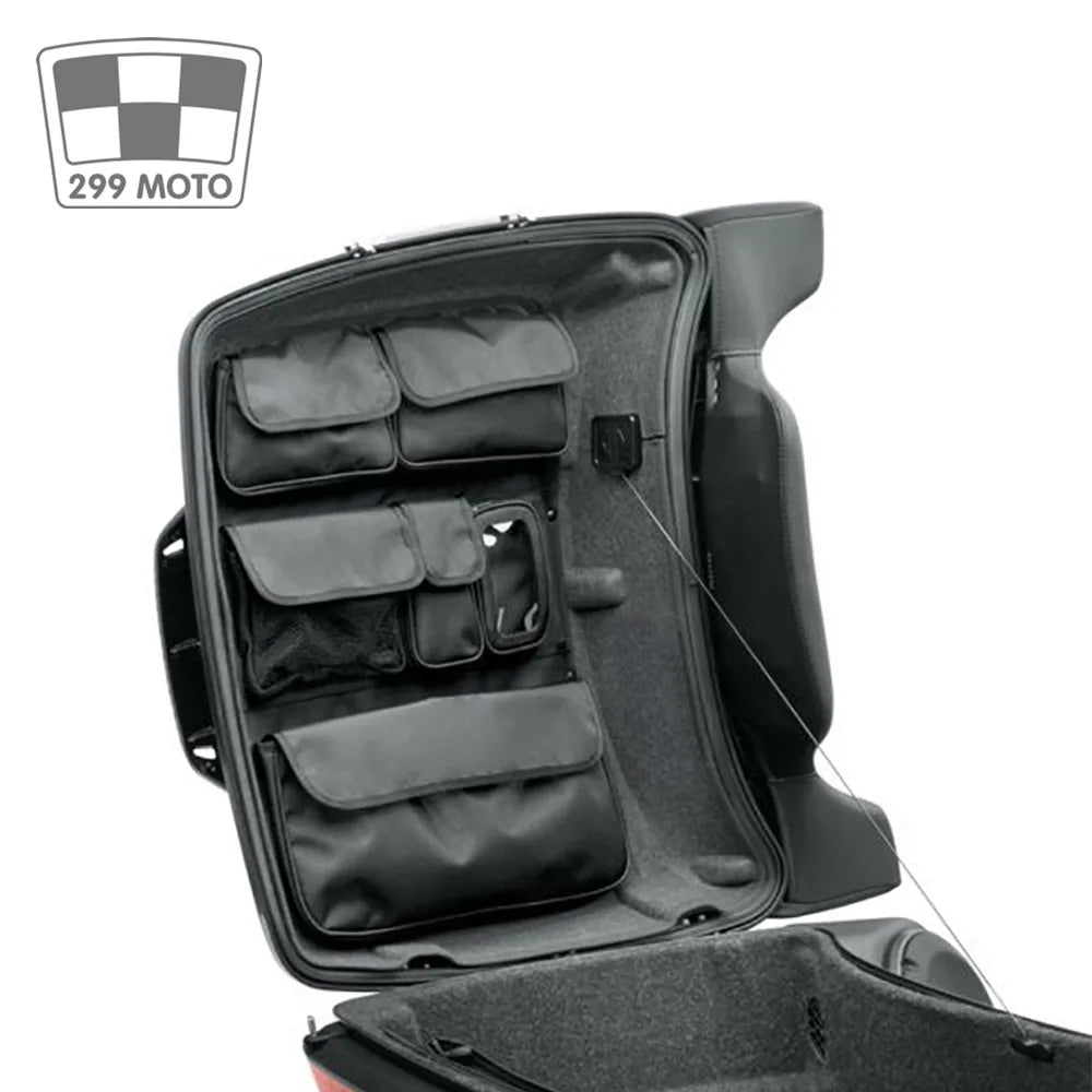 Black Tour Pak Motorcycle Organizer Lid Storage Bag For Harley Touring Street GLIDE FLHX Road King FLHR 2014-2022 2021 2020 2019