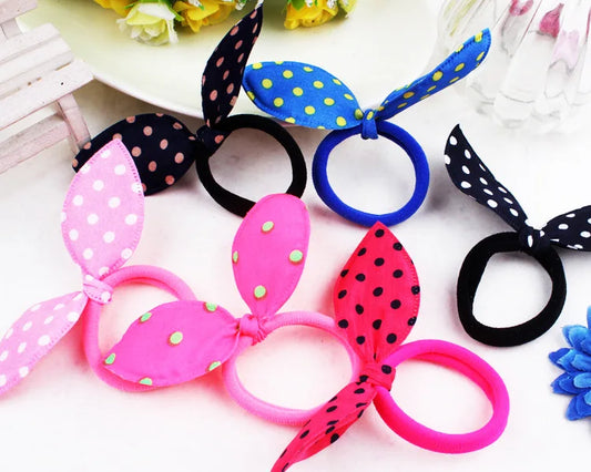1 Pc Ears Children Towels Hair Ropes Rabbit Ears Hair Rings Rubber Bands Headband