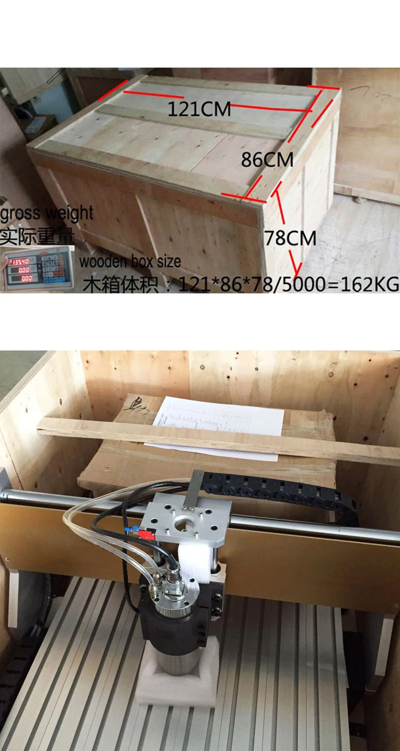 1500W MACH3 6090 Mini CNC Machine 4 Axis Support Parallel Port Wood Carving Router