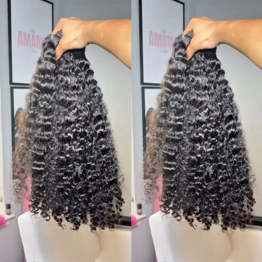 100% Raw Cuticle Aligned Human Hair Bone Straight Large Stock Top Quality Virgin Hair 100% Natural Wave Loose Deep Wave