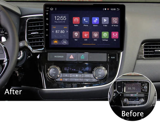 10 Inch 4/8 Cores Android 11 Car Radio Dvd Player Video Gps Navigation Audio Multimedia Rds for Mitsubishi Outlander 2013-2018