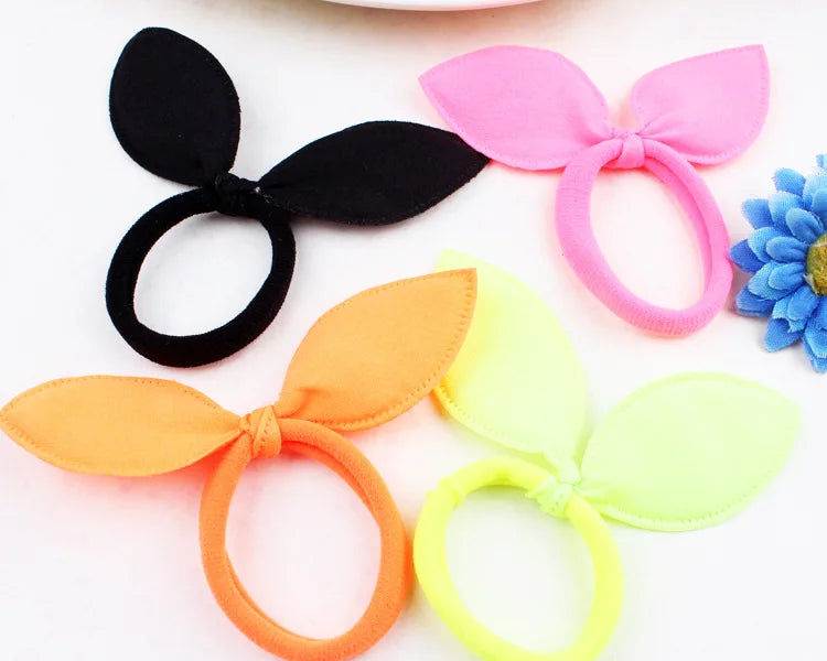 1 Pc Ears Children Towels Hair Ropes Rabbit Ears Hair Rings Rubber Bands Headband