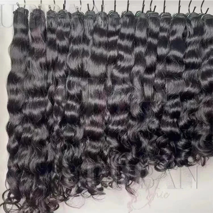 100% Raw Cuticle Aligned Human Hair Bone Straight Large Stock Top Quality Virgin Hair 100% Natural Wave Loose Deep Wave