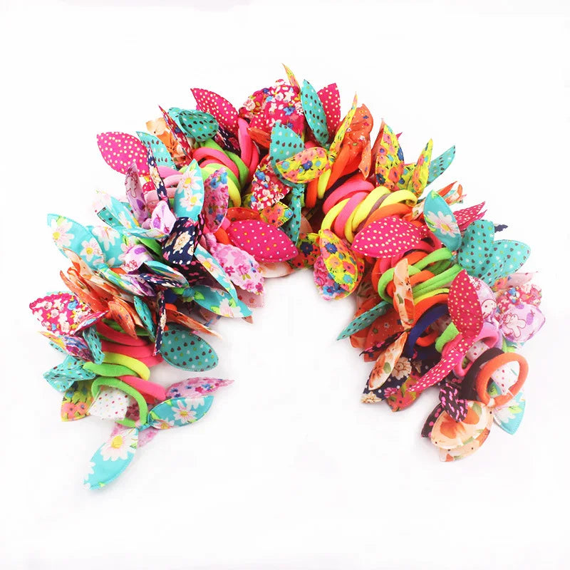 1 Pc Ears Children Towels Hair Ropes Rabbit Ears Hair Rings Rubber Bands Headband
