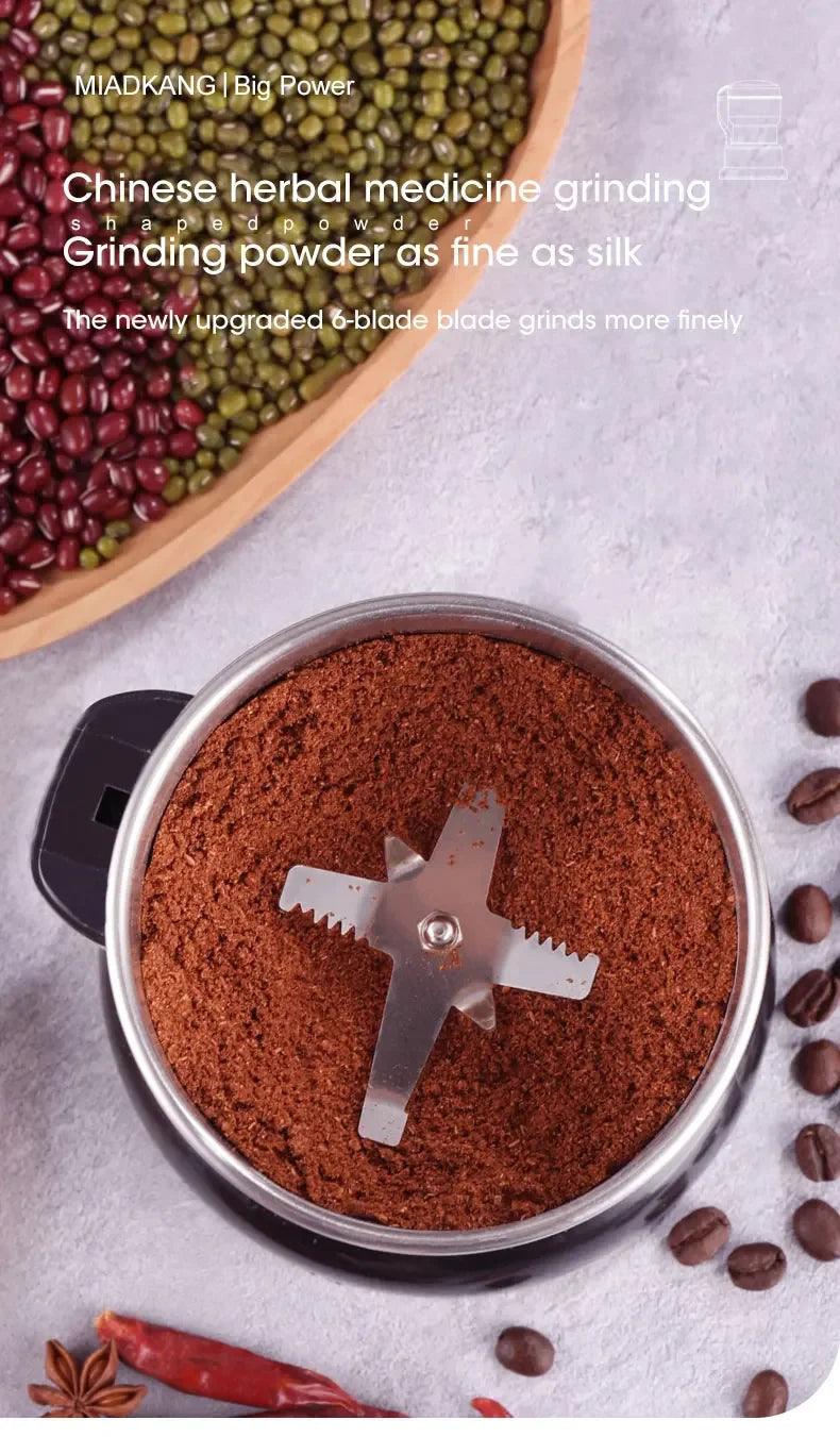 Electric Multifunctional New Grinder Coffee Kitchen Beans Cereal Nuts Spices Grains Grinder Machine For Home Coffee Grinders - E-line.com