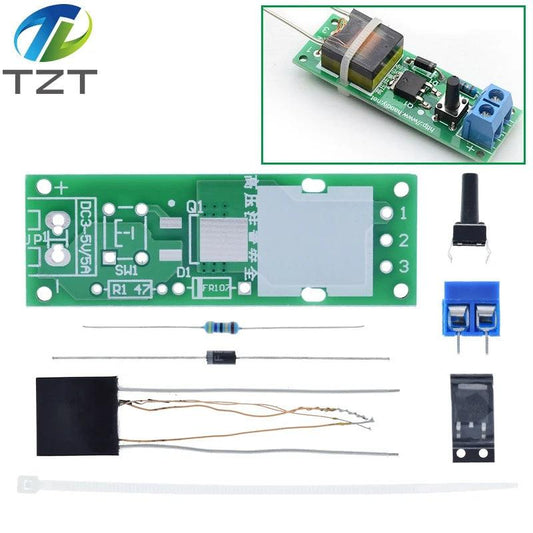 DC3-5V DIY Kit High Voltage Generator Arc Igniter Lighter Kit for DIY Electronic Production Suite - E-line.com