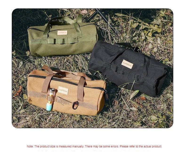 Cylinder Handheld Storage Bag Large Capacity Thickened Camping Tent Peg Bag Sundries Storage Bag Tool Bag - E-line.com