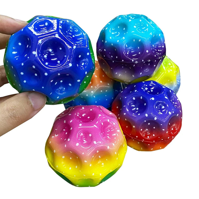 Extreme High Bouncing Ball Space Moonball Children Toys Balle Rebondissante Juguete Sensorial Antiestres Spielzeuge Kinder