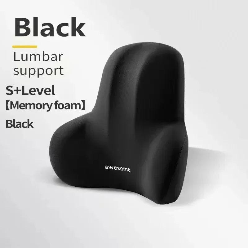 Memory Foam Lumbar Back Cushion for Car Office Gaming Chairs and Postpartum Waist Support Multi Functional Pain Relief Pillow - E-line.com