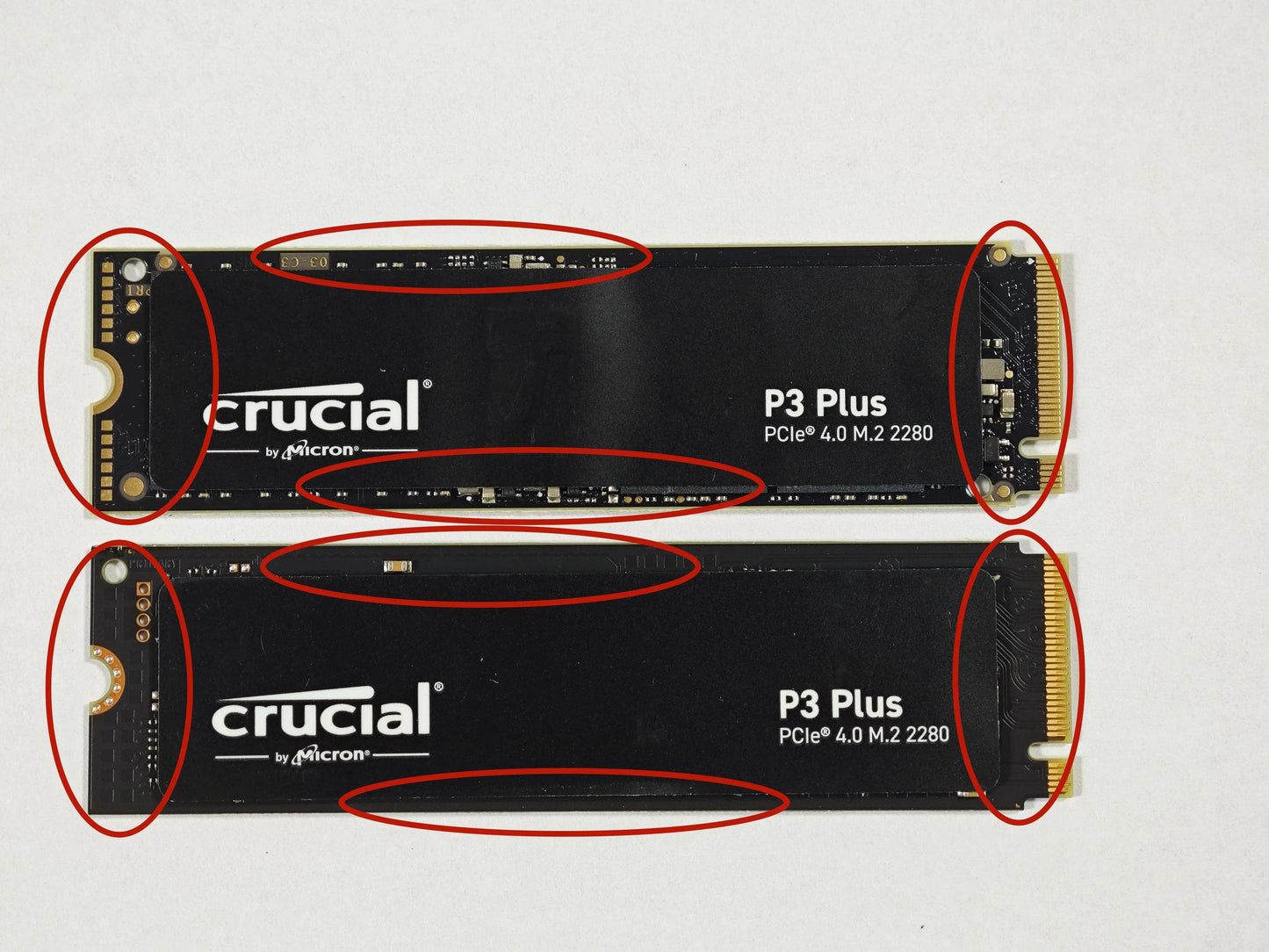 Crucial P3 Plus 2TB 1TB 500GB PCIe Gen4 3D NAND NVMe M.2 2280 SSD, up to 5000MB/s  Solid State Drive Disk(OEM Package)