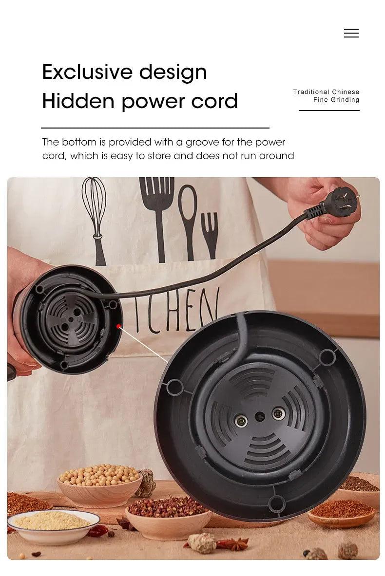 Electric Multifunctional New Grinder Coffee Kitchen Beans Cereal Nuts Spices Grains Grinder Machine For Home Coffee Grinders - E-line.com
