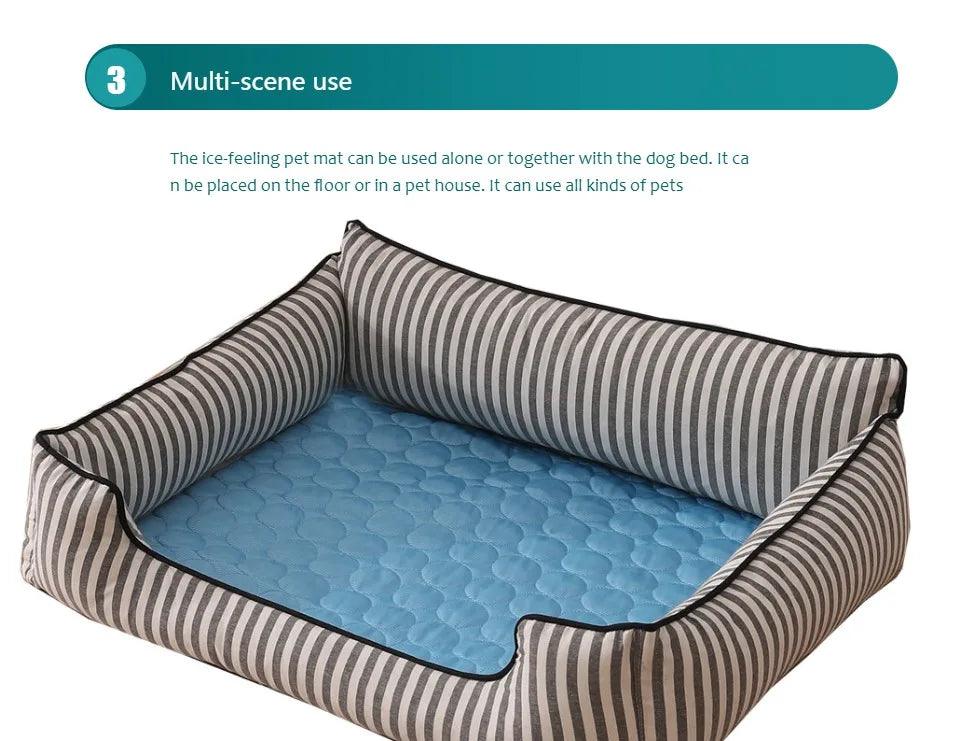 Dog Cooling Mat Summer Pet Cold Bed Extra Large For Small Big Dogs Pet Accessories Cat Durable Blanket Sofa Cat Ice Pad Blanket - E-line.com