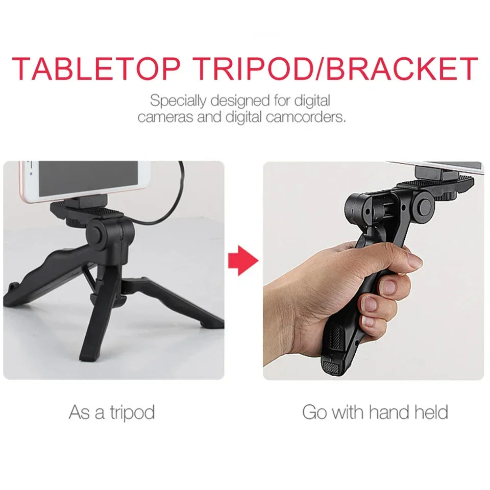 Clearance_Smartphone Vlogging Kit With Tripod Phone Holder Mini Microphone LED Fill Light Starter For TikTok Live Stream Video Y