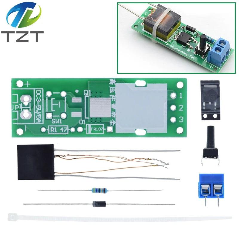 DC3-5V DIY Kit High Voltage Generator Arc Igniter Lighter Kit for DIY Electronic Production Suite - E-line.com