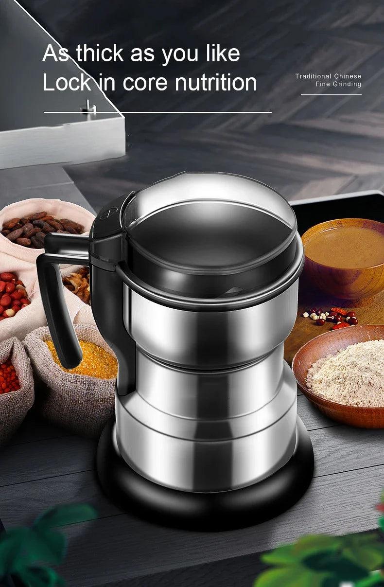 Electric Multifunctional New Grinder Coffee Kitchen Beans Cereal Nuts Spices Grains Grinder Machine For Home Coffee Grinders - E-line.com