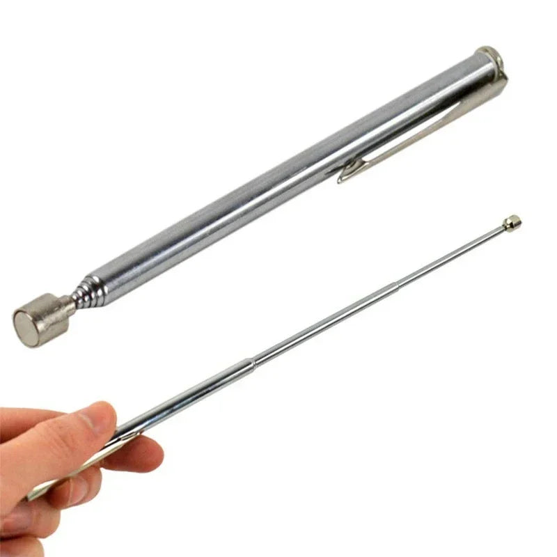 Mini Portable Telescopic Magnetic Pen Handy Tool with Light Capacity for Picking Up Nut Bolt Extendable Metal Pickup Rod Stick