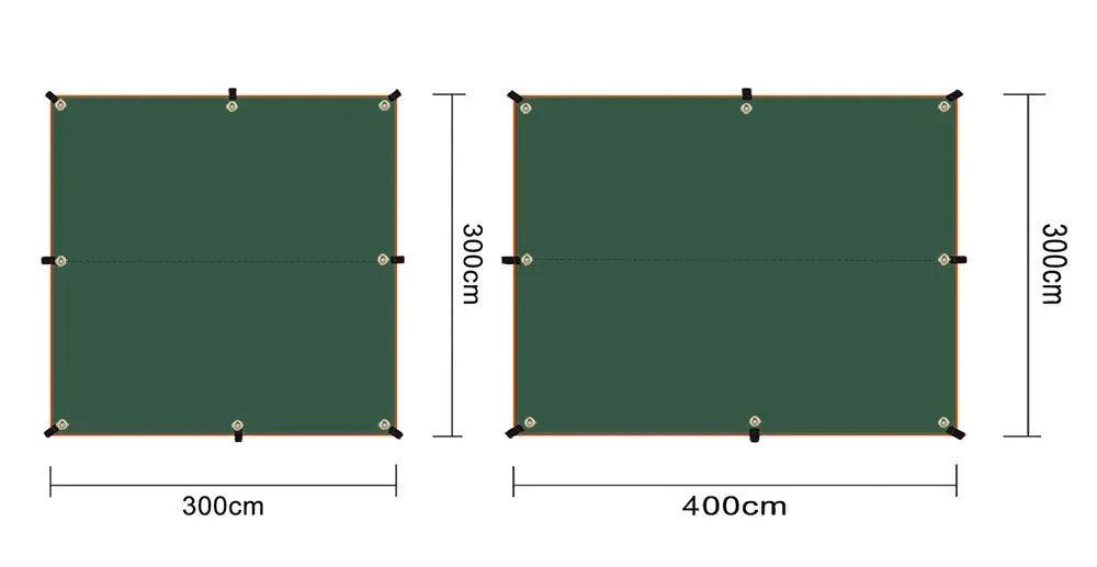 Camping Tarp Waterproof Tent Tourist Awning Shade Garden Canopy Beach Sunshade Outdoor Ultralight Sun Shelter - E-line.com