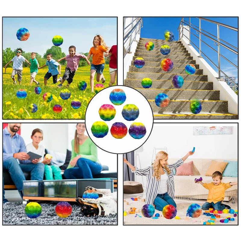 Extreme High Bouncing Ball Space Moonball Children Toys Balle Rebondissante Juguete Sensorial Antiestres Spielzeuge Kinder