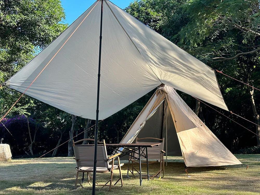 Camping Tarp Waterproof Tent Tourist Awning Shade Garden Canopy Beach Sunshade Outdoor Ultralight Sun Shelter - E-line.com