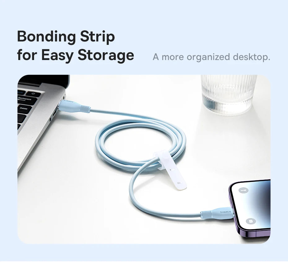 Baseus USB C Cable For IPhone 14 13 12 11 pro Max XS 20W Fast Charging Cable Type C Date Wire For iPad Macbook TPE