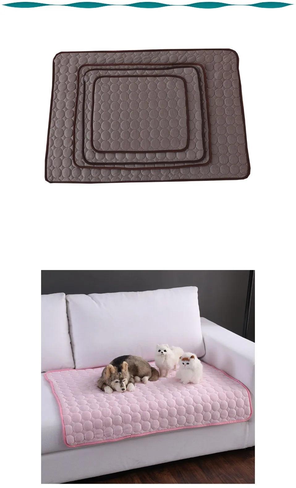 Dog Cooling Mat Summer Pet Cold Bed Extra Large For Small Big Dogs Pet Accessories Cat Durable Blanket Sofa Cat Ice Pad Blanket - E-line.com