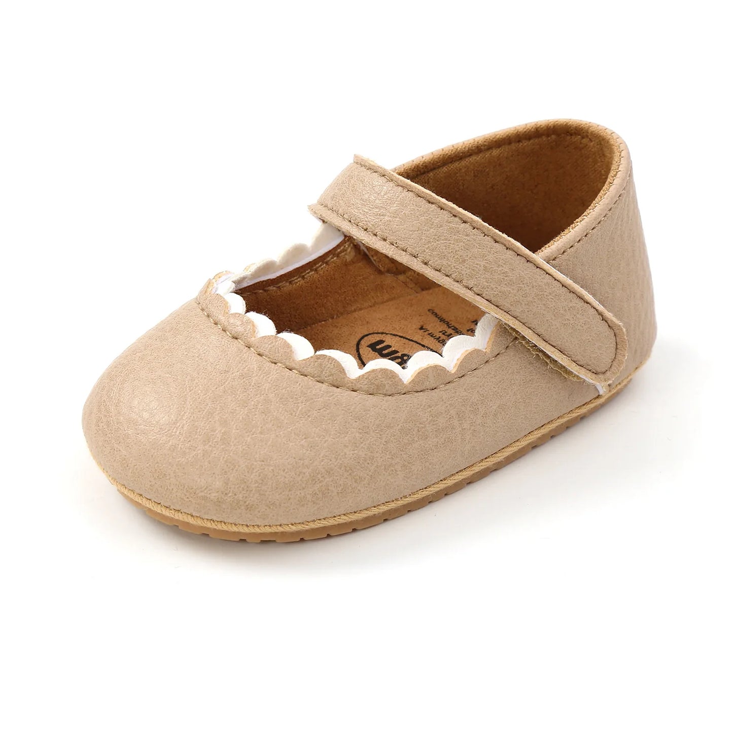 Meckior Baby Girl Shoes Leather Rubber Sole Anti-slip Toddler First Walkers Infant Crib Shoes Newborn Girl New Baby Shoes