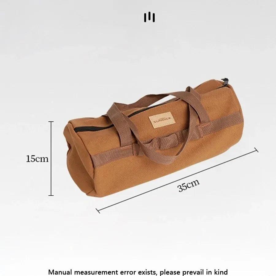 Cylinder Handheld Storage Bag Large Capacity Thickened Camping Tent Peg Bag Sundries Storage Bag Tool Bag - E-line.com