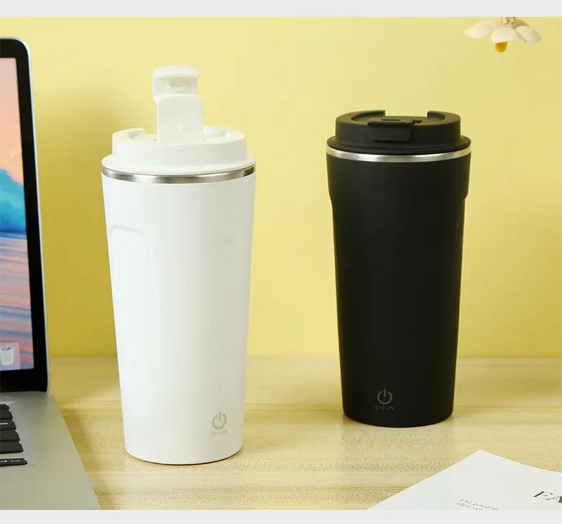 Electric Magnetic Automatic Mixing Cup USB Rechargeable Household Waterproof Bottle 400ML Milk Coffee Blender Self Mixing Mug - E-line.com