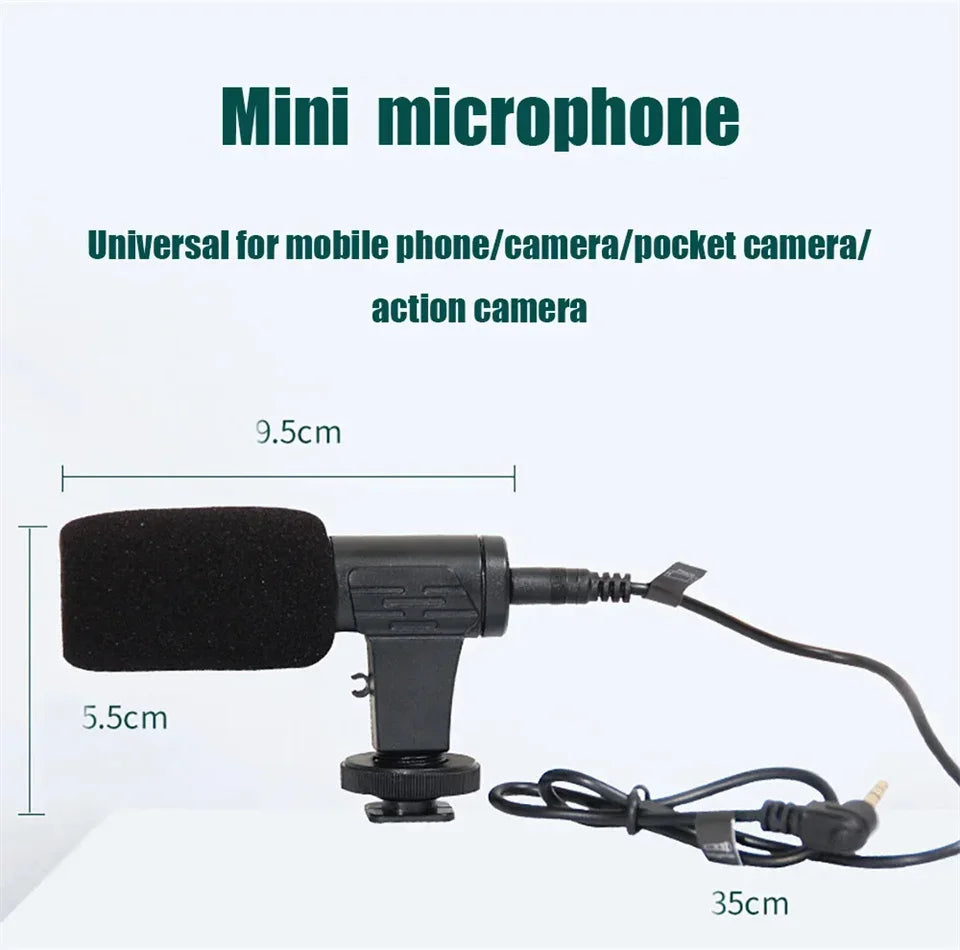 Clearance_Smartphone Vlogging Kit With Tripod Phone Holder Mini Microphone LED Fill Light Starter For TikTok Live Stream Video Y