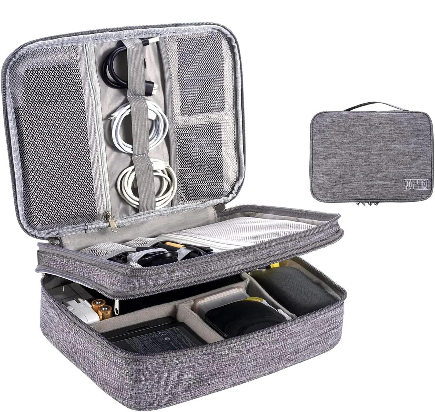Cable Storage Bag Waterproof Digital Electronic Organizer Portable USB Data Line Charger Plug Storage Bag Travel Cable Organizer - E-line.com