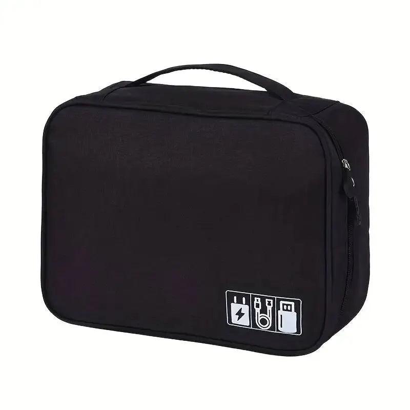 Cable Storage Bag Waterproof Digital Electronic Organizer Portable USB Data Line Charger Plug Storage Bag Travel Cable Organizer - E-line.com