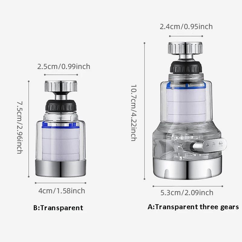 Baokemo 360 Rotating Water Purifier Filter Tap Universal For Kitchen Bathroom Shower Household Filter PP Cotton High Density
