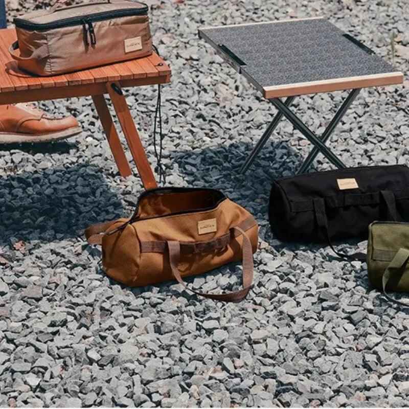 Cylinder Handheld Storage Bag Large Capacity Thickened Camping Tent Peg Bag Sundries Storage Bag Tool Bag - E-line.com