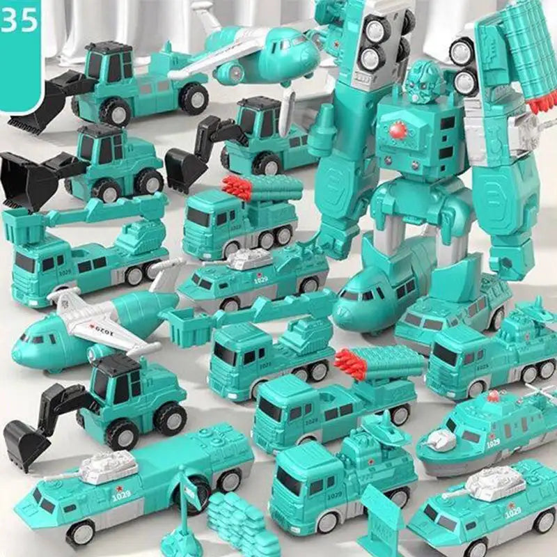Magnetic Transform Engineering Car Assembled Toys Auto Zusammengebautes Spielzeug Magnetisches Transformation Technik For Kids