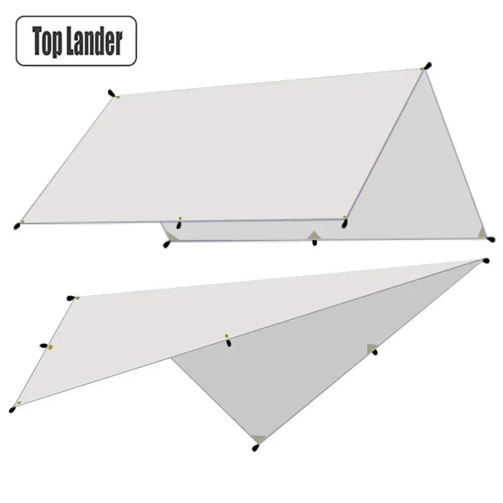 Camping Tarp Waterproof Tent Tourist Awning Shade Garden Canopy Beach Sunshade Outdoor Ultralight Sun Shelter - E-line.com